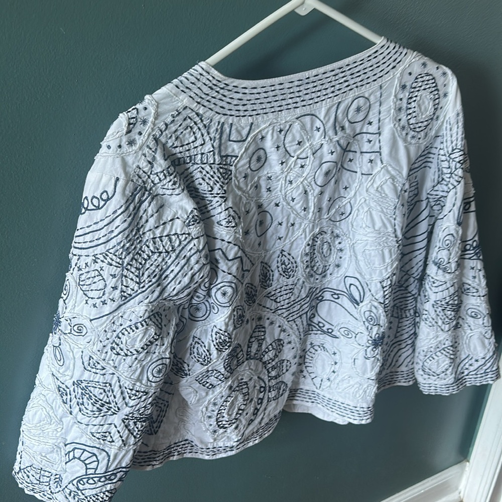 Embroidered Jacket With Buttons - image 6